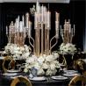 Buy cheap ZT-586 New tall 17arms wedding candelabra centerpieces gold candle holders from wholesalers