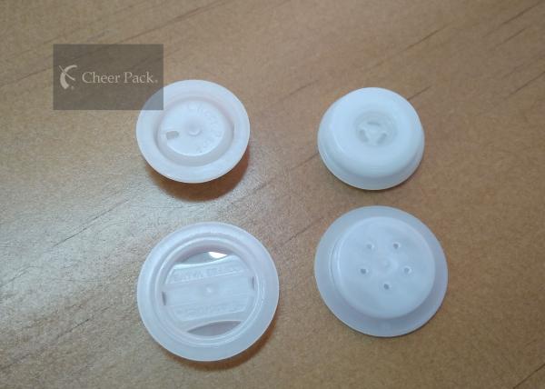 Quality Plastic One Way Degassing Valve Five Holes 23mm Dia For Coffee Bean Bag for sale