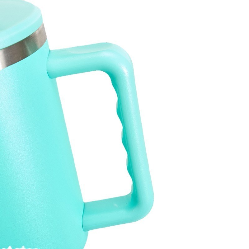 40 Oz Tumbler With Handle Keep Cold 40 Hours Stainless Steel Tumbler With Lid And Straw Double Wall Vacuum Reusable Sports Water Bottle With Handle
