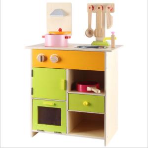 Buy cheap 69cm Wooden Miniature Kitchen Set 48cm Minnie Mouse Wooden Kitchen product