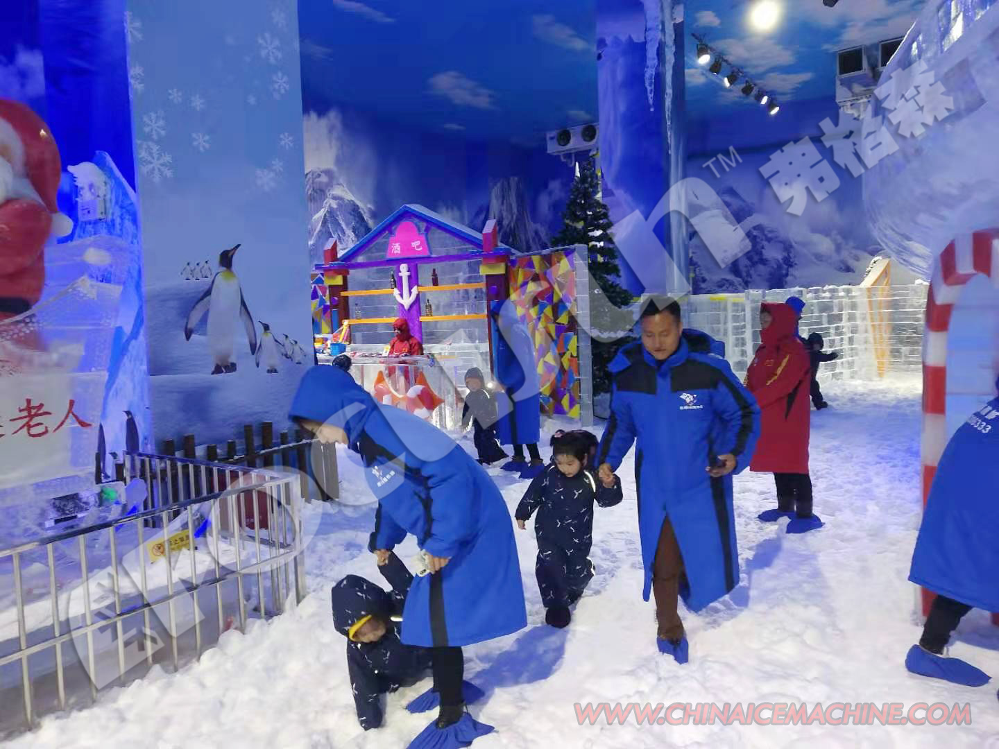 Snow Ice Machine for Dubai Snow Park 380V / 50HZ / 3P Power Supply Maquina Hacer Hielo