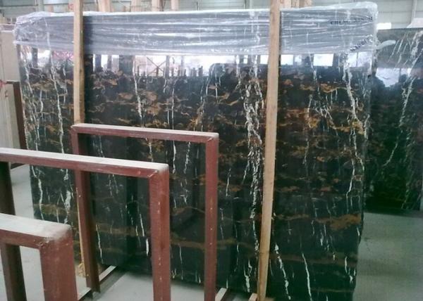 Quality Pre Cut Black Marble Vanity Countertops , Potoro Wall Mounted Marble Bar Counter for sale
