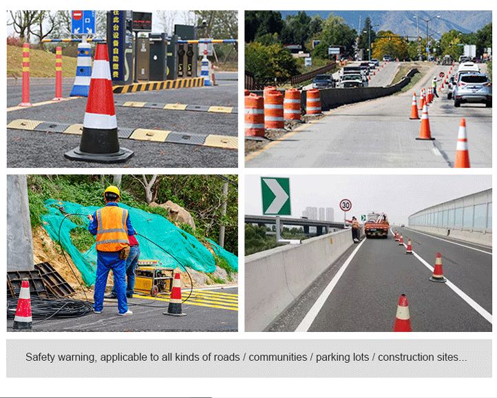 Traffic Warning Road Safety Cones High Visible Collapsible Road Cones