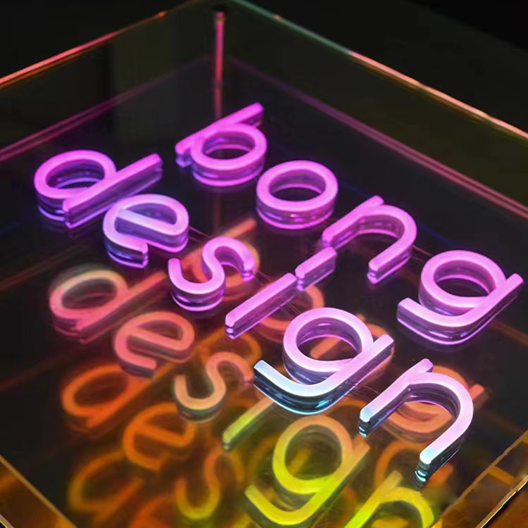 DC12V/AC110-220V Custom Infinity Logo Colored LED 3D Neon Wall Tunnel for DJ Disco Party
