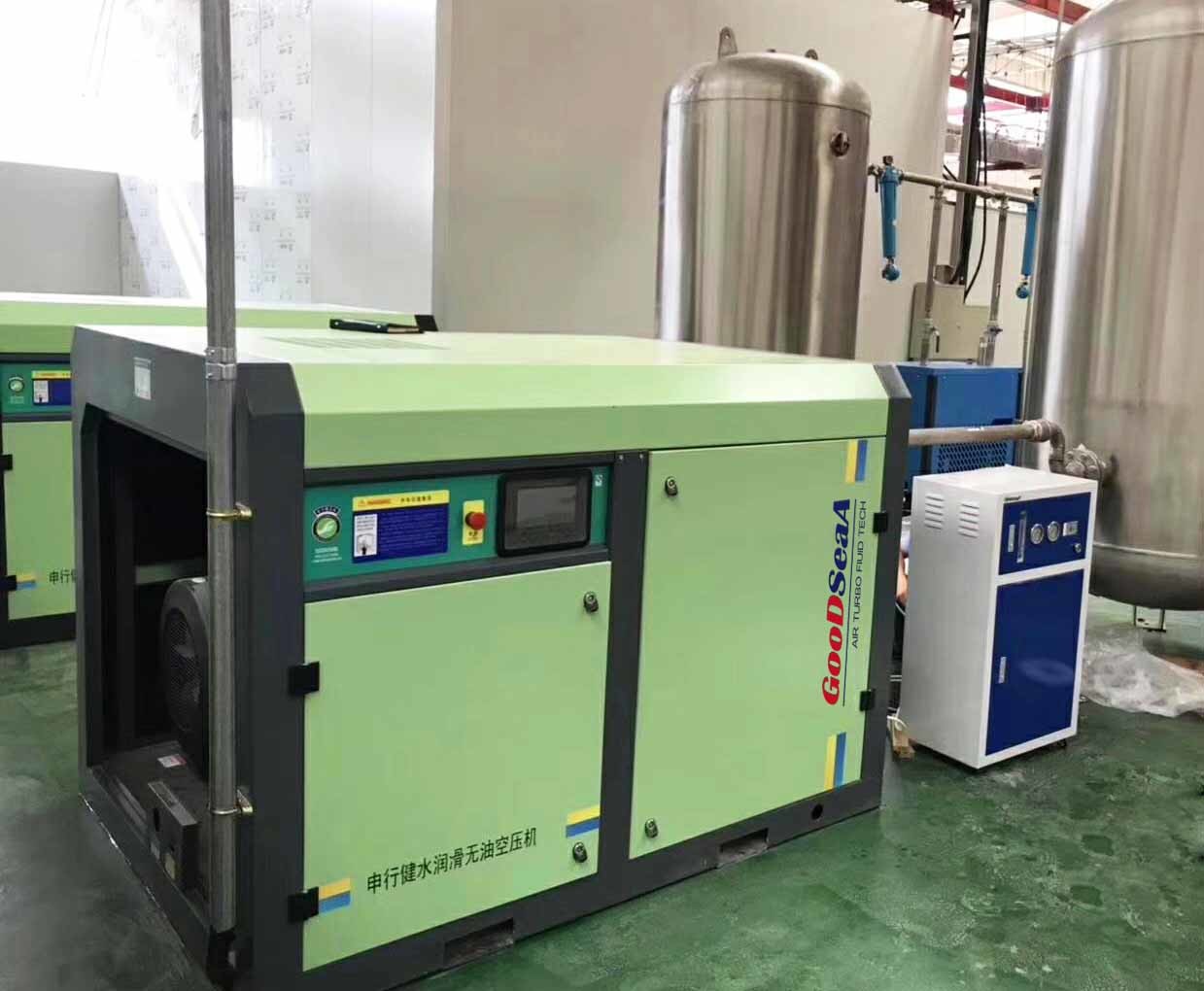 Food Industry 25hp Oil Free Rotary Screw Compressor