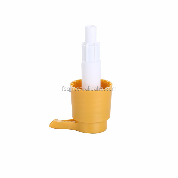 Yellow Plastic Lotion Pumps 4.0g For Body Wash Hand Cream Bottle