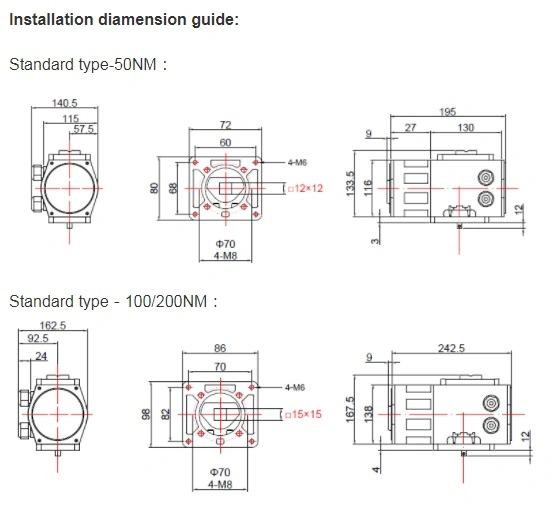 25 Turns Circular Motion Explosion-Proof Electric Actuator