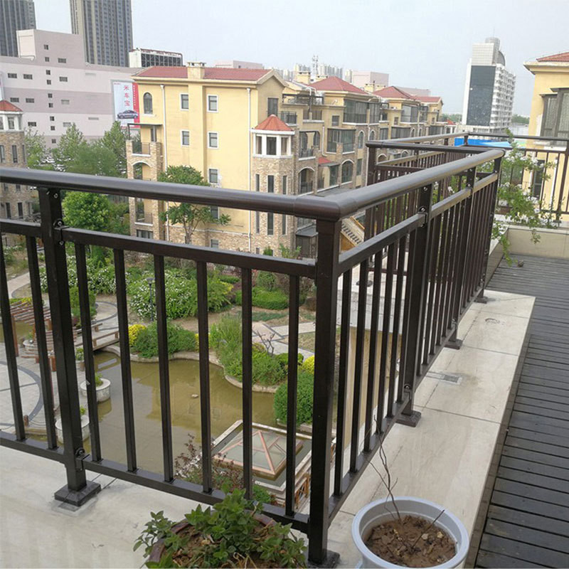 Porch Safety Stainless Steel Guardrail Sprayed Galvanised Tubular Handrail