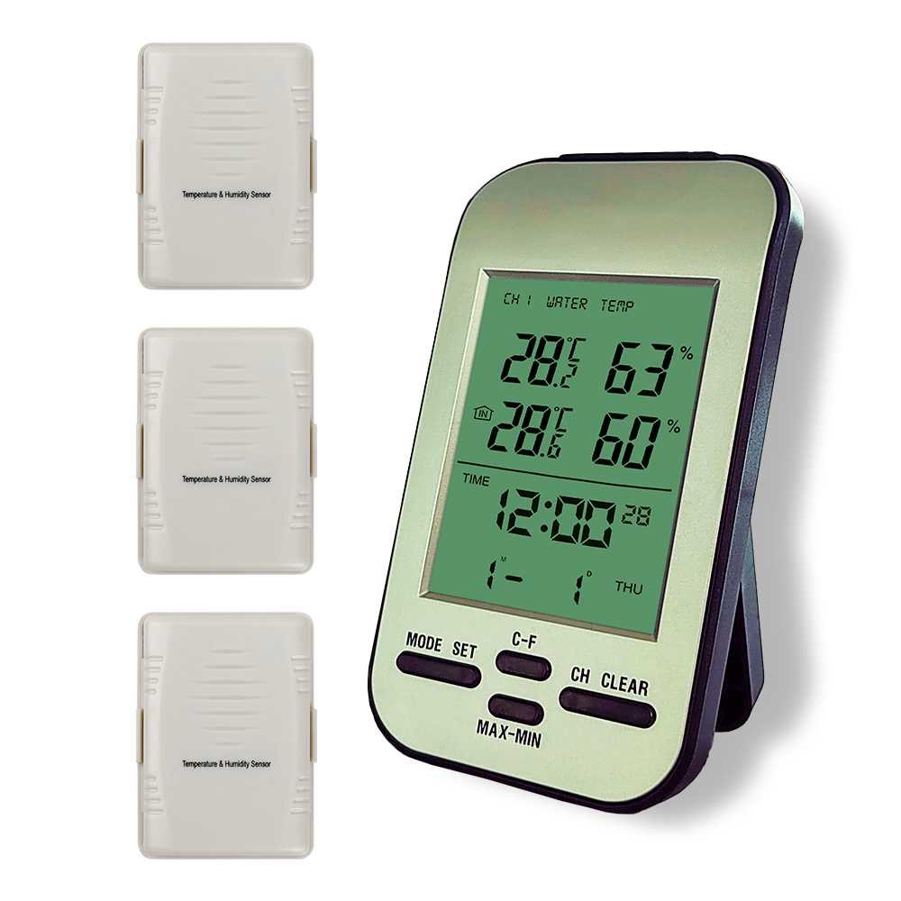 Home Wireless Temperature And Humidity Meter With Clock And Weather Forecast Function