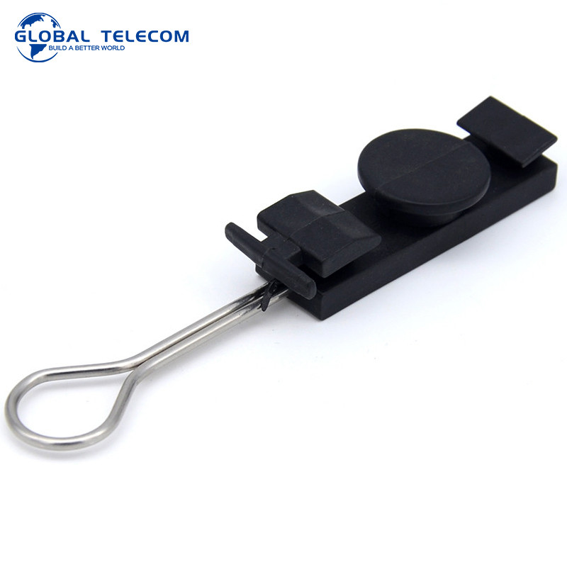 Flat Fiber Optic Cable Clamp S Type drop cable tension clamp FTTH