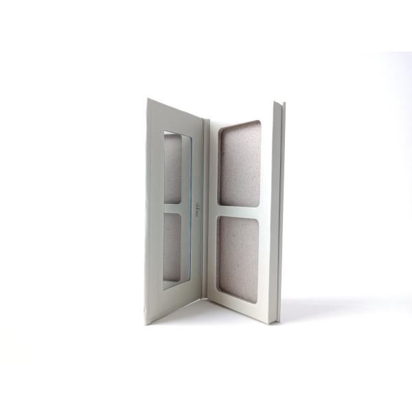 Cosmetic 2 Hole Empty Eyeshadow Palette Greyboard Cheek Palette