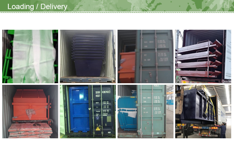Heavy Duty Outdoor Stackable Marrel Bin Scrap Metal Skip Bin Large Garbage Bin