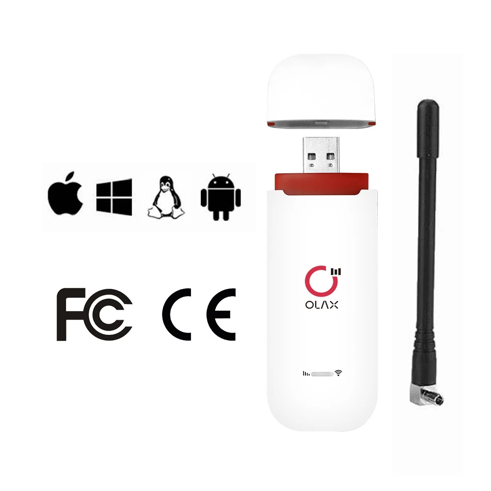 OLAX U90 Ready Stock Outdoor Portable 4G Router USB WIFI Dongle with sim card slot