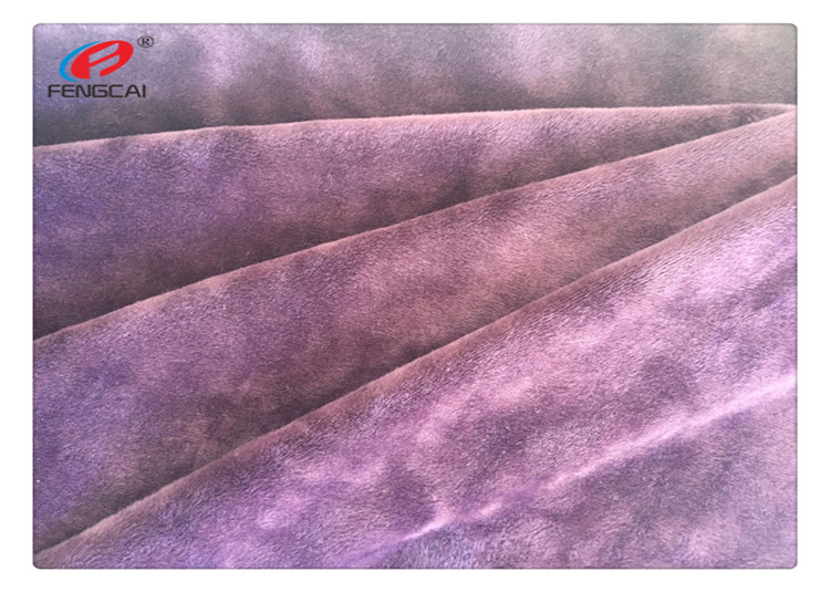 Polyester Spandex Elastic Velvet Fabric Warp Knitted For Dress