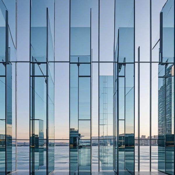 Aluminum Alloy Soundproof Curtain Wall Energy Saving Thermally Broken Curtain