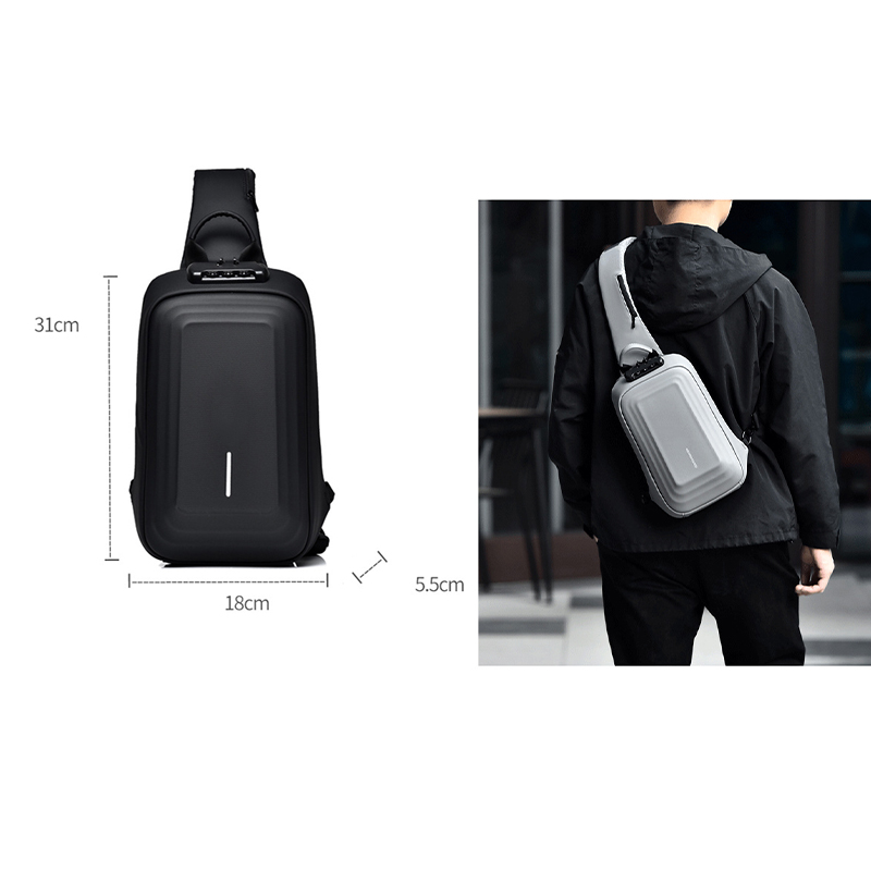 Custom Fashion Sporty Crossbody Bags Small Gym Belt Chest Bag Men Water Proof