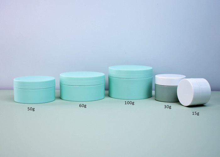 Cylindrical 50ML plastic Cream jar with mono PP or PCR PP availble Empty for Skincare Face cream mask in classic round