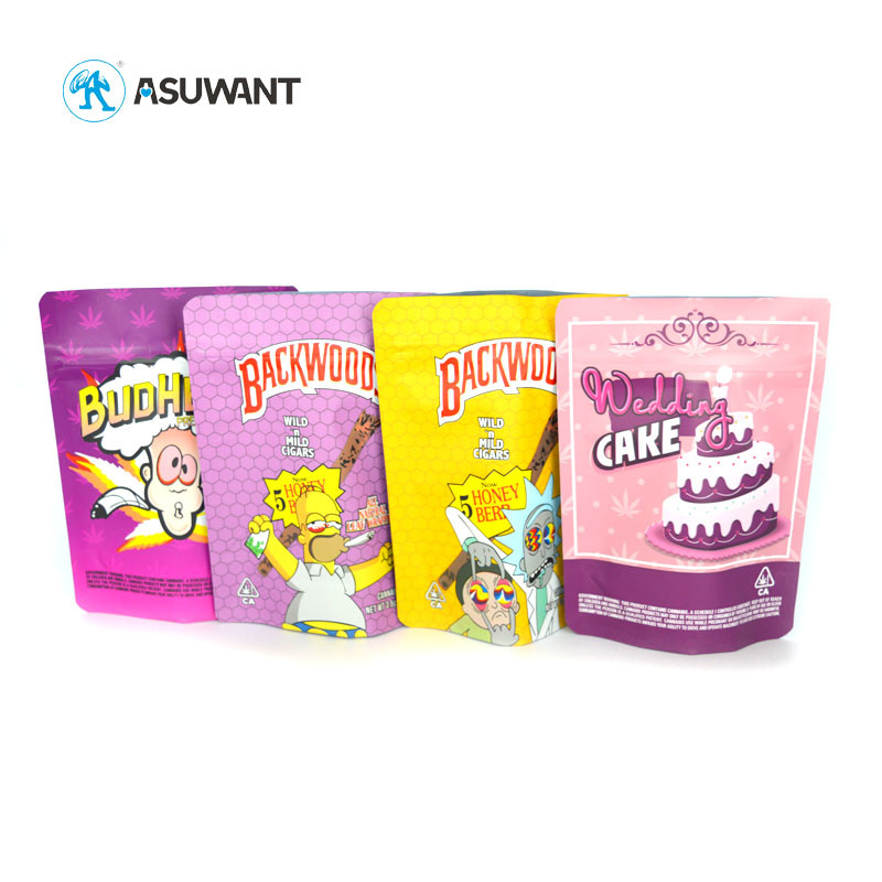 Plastic Packaging Mylar Food Bags Eco Friendly For Candy Gummies Sugar