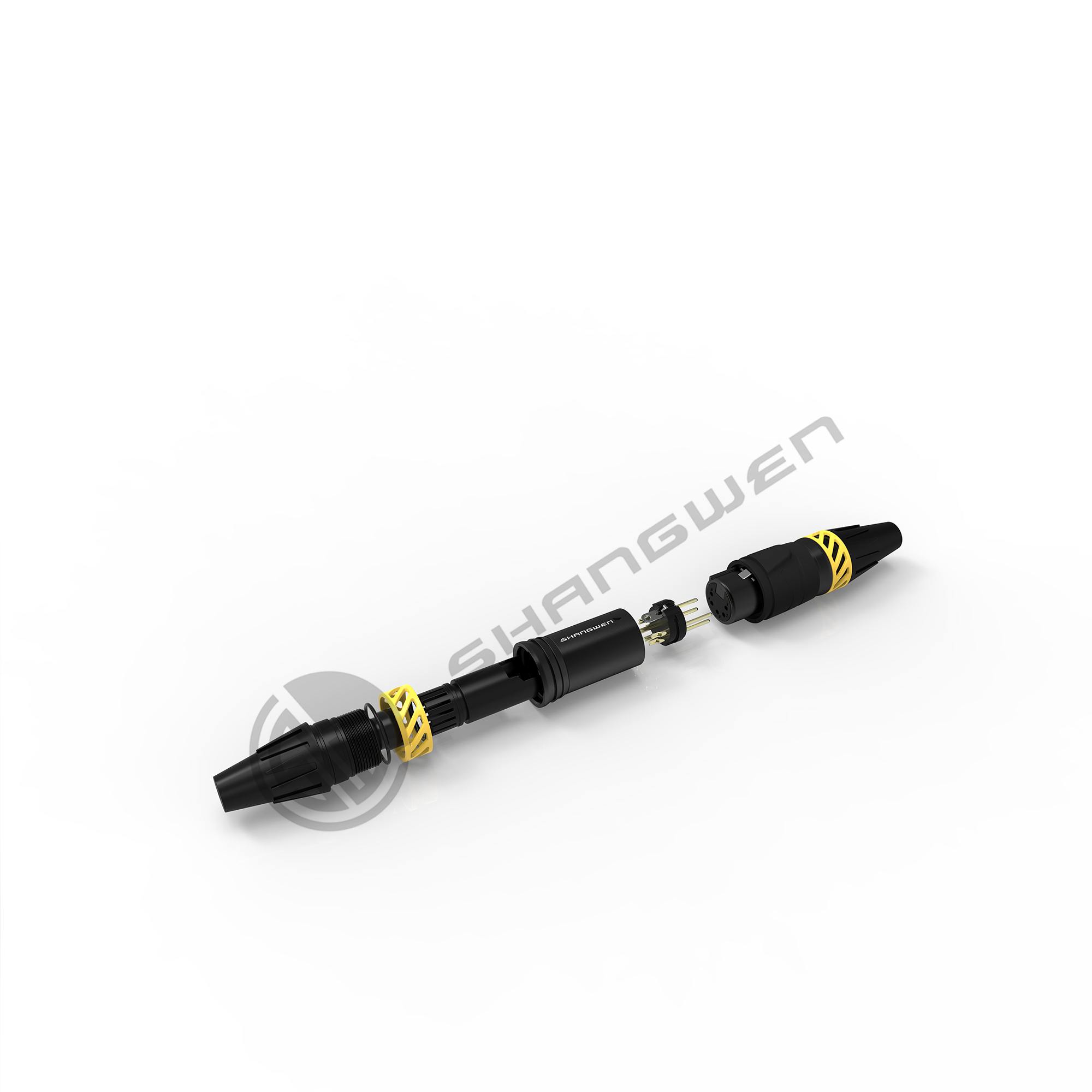 Waterproof 5 Pin XLR Connector IP65 Male Female Socket Connector