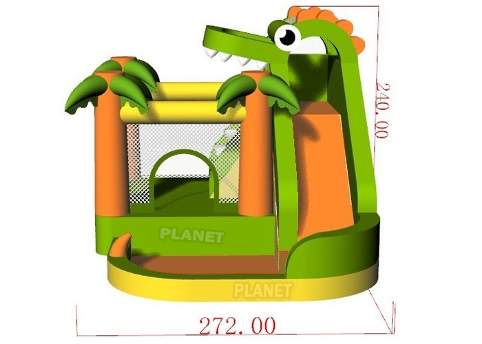 Backyard 210D Inflatable Shark Bouncy Castle Water Slide With Pool