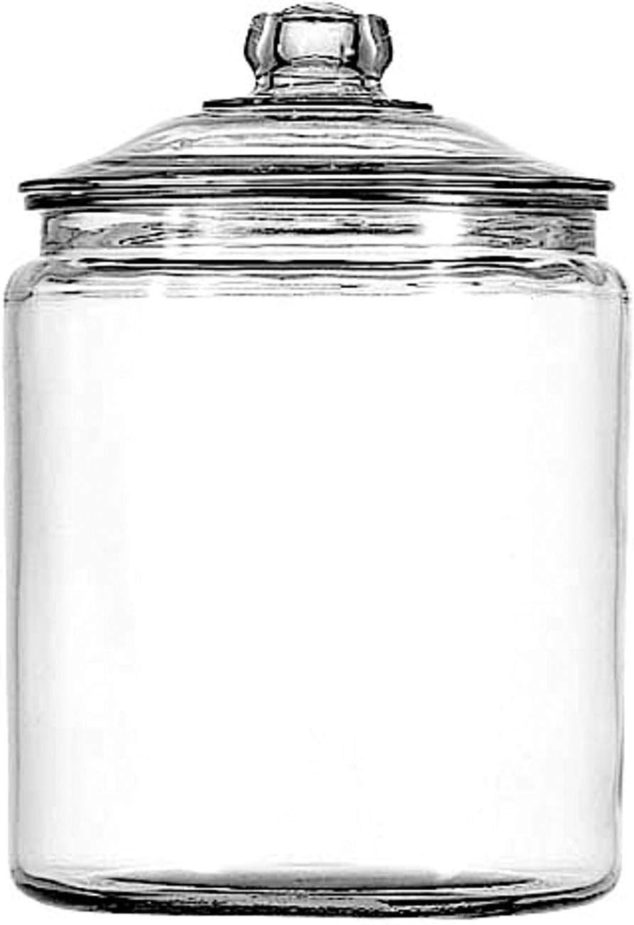 Glass Cookie Jars Labels Marker Gallon Canister Sets For Kitchen Counter With Airtight Lids, Sugar Packet Holder