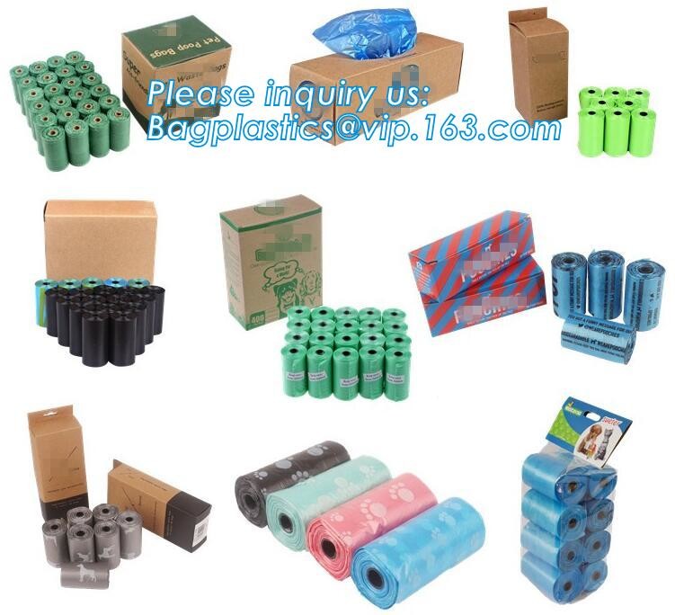 High Quality Eco-friendly Degradable Fashion With Printing Doggy Pet Dog Waste Poop Bags, Eco friendly pet dog waste poo