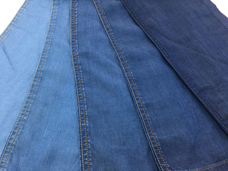 Sustainable 100% Lycra 5.8/5.4oz Denim Jeans Fabric Plain Dyed