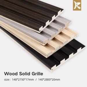 China Environmental Protection Wall Panel Wood Grille Groove Solid Wood Wall Panel on sale