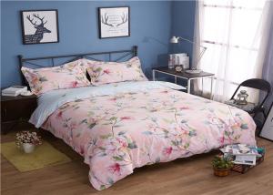 330TC 60S Flower Pattern And Washed Cotton Bedding Sets Quilt / Pillowcase / Duvet Cover