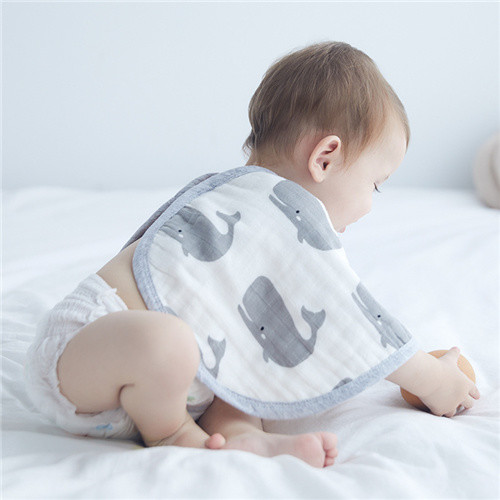 Plant Printing Baby Feeding Cloth , Infant Baby Premium Cotton Burp Cloths