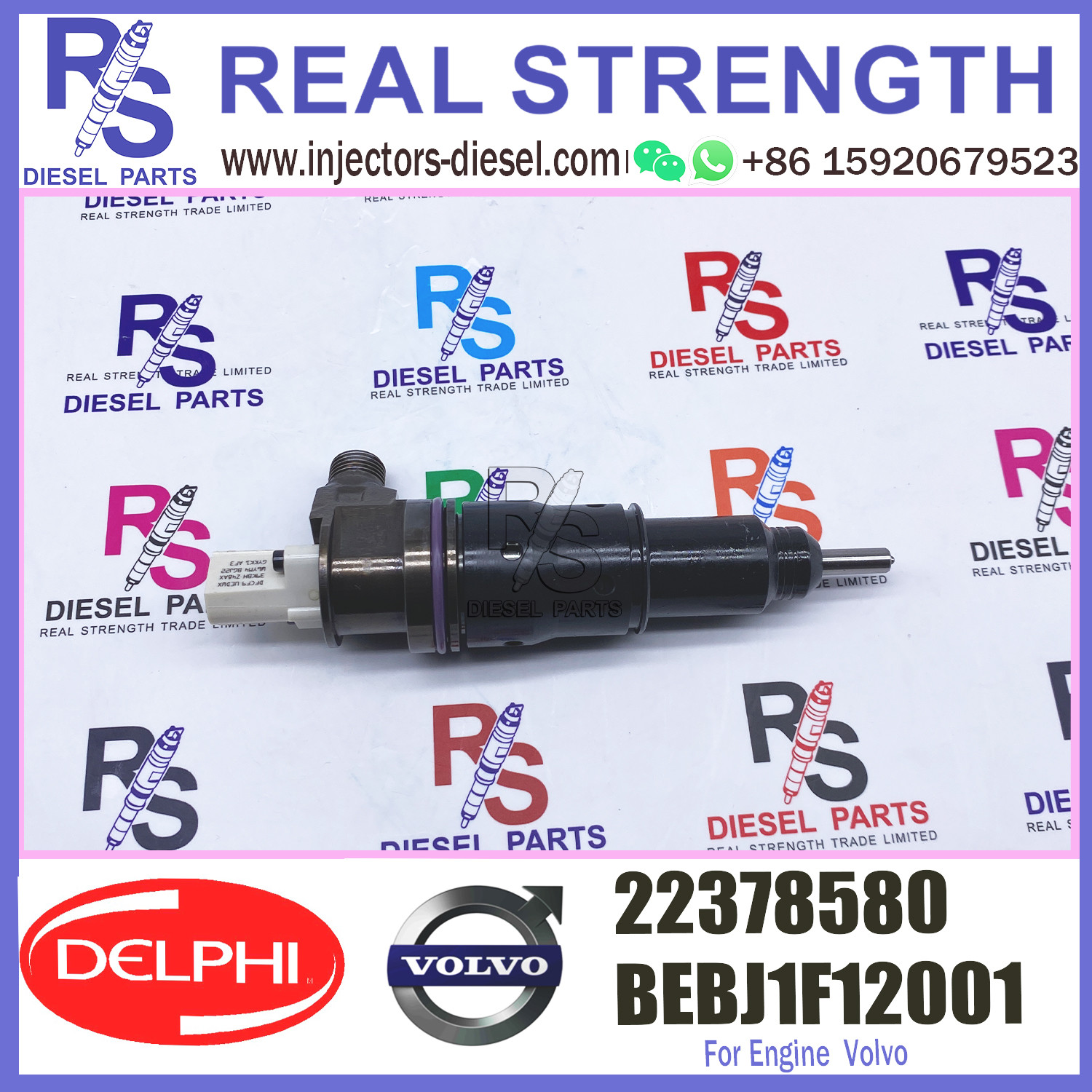 Diesel Fuel Electronic Unit Injector BEBJ1F12001 22378580 for V-O-L-V MY 2017 HDE11 VGT TC HDE13