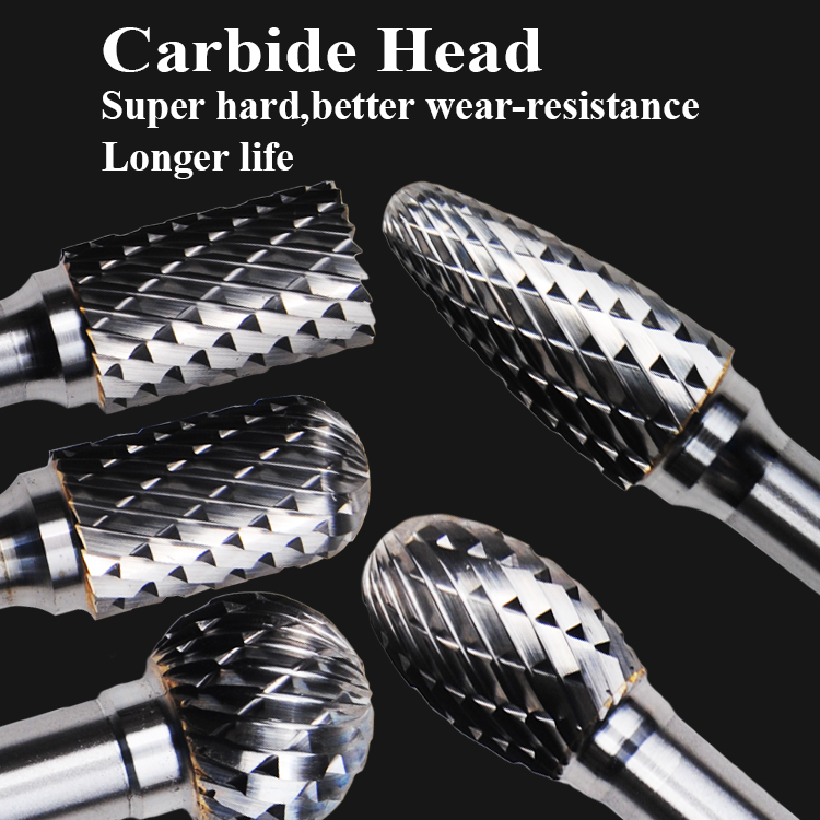 Ball Bearing Machine Rotary Tungsten Carbide Burr Cone Tree Shape Wear Resistance