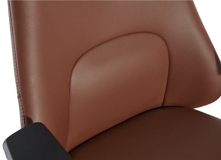 Modern Executive Chairs 330mm Glass III Brown Leather Executive Office Chair SGS