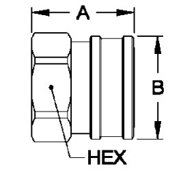 14 Bar Brass Garden Hose Quick Connect , One Way Shut Off Coupling