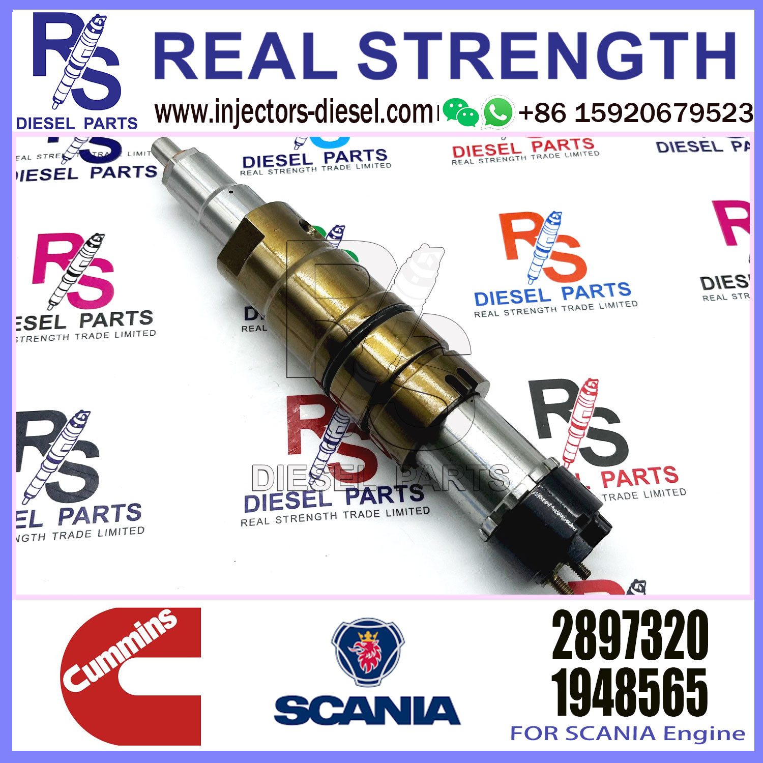Common Rail Fuel Diesel Injectors Nozzle 2897320 2872289 2030519 1948565 2872544 4384363 5579419 for Cummins