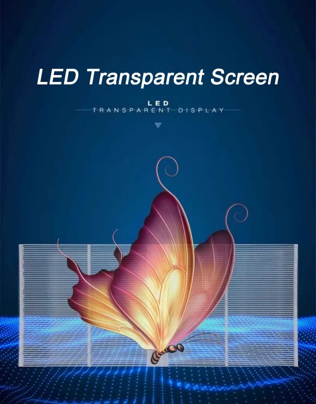 2025 Ultra-thin 3D LED Glass Crystal Film Flexible Display 4K Ultra HD Transparent LED Screen for Retail Window Advertising