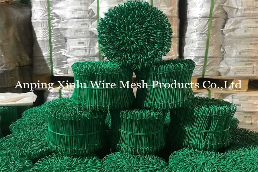 Flexible PVC Coated Steel Wire Tie For Anti Rust 350mpa BWG 12 Q195 Rebar Copper Double Loop Tie Wire