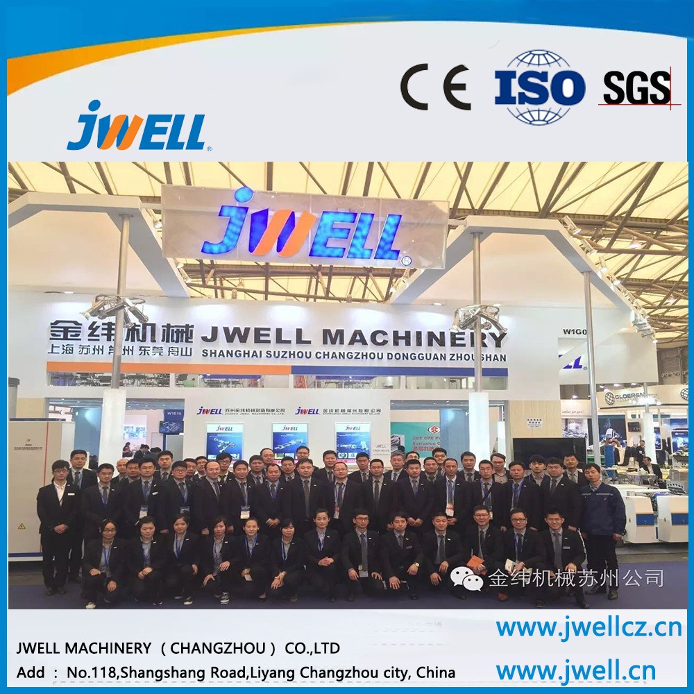 Jwell good bending strength WPC PE floor profile extrusion line