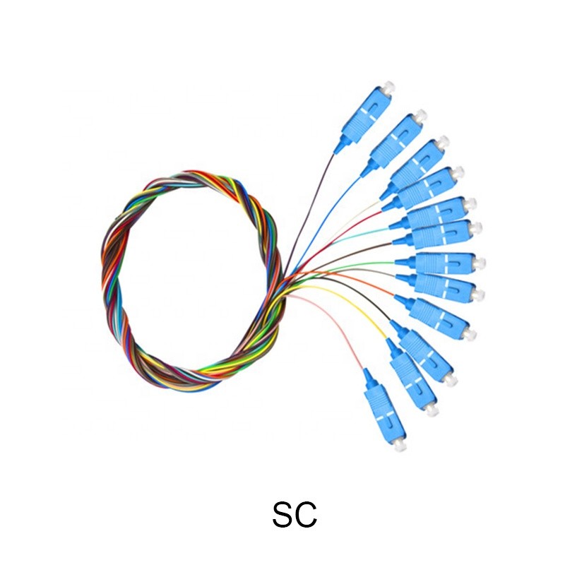 SC UPC FC LC SM G652D G657A Patch Cable Cord Pigtail SC 12 Core Optic Fiber Patch Cord