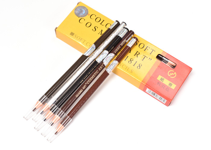 New 1818 Peel Off Manual Eyebrow Tattoo Pen Wax Refill And Wood Handle