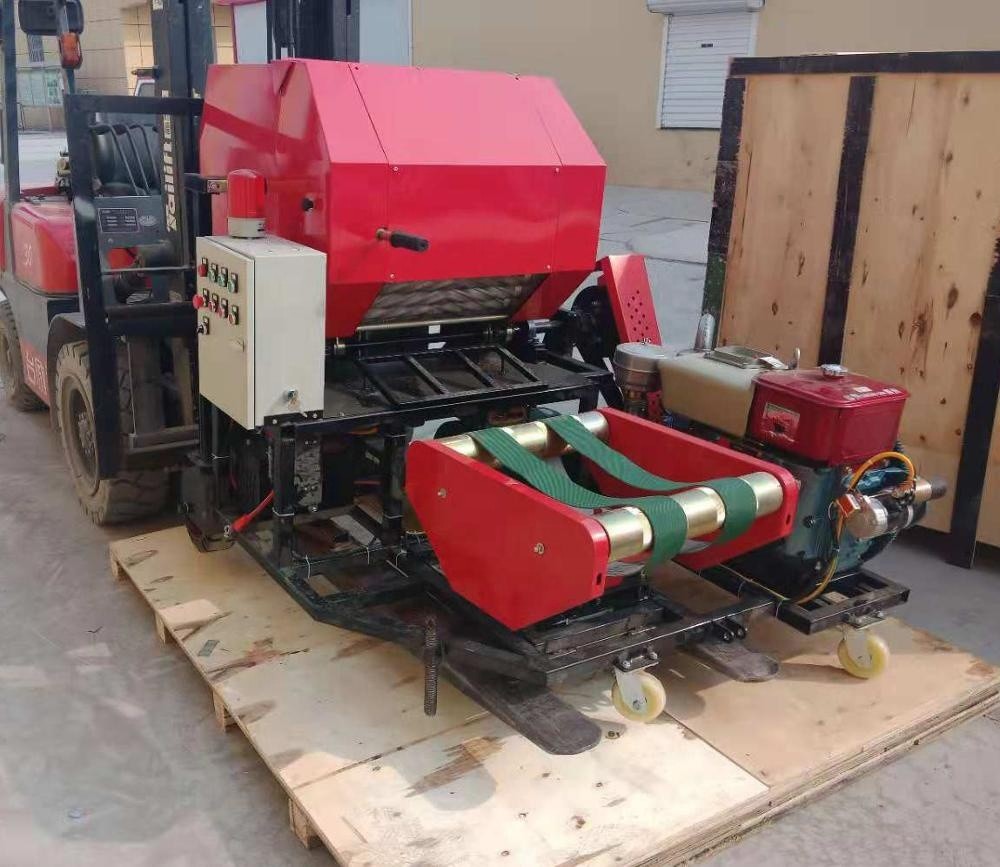 55bales/H 3kw Silage Baler Machine Corn Stalks Diesel Engine PLC