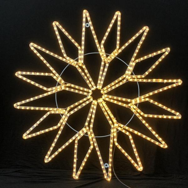 110V/220V LED rope light star motif light IP55 for Christmas show wedding use