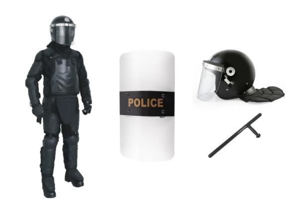 Substantial Protection Police Anti Riot Suit , Tactical Uniforms For Law