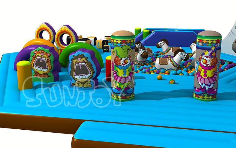 Happy Circus Playground 1000D Plato Inflatable Play Park