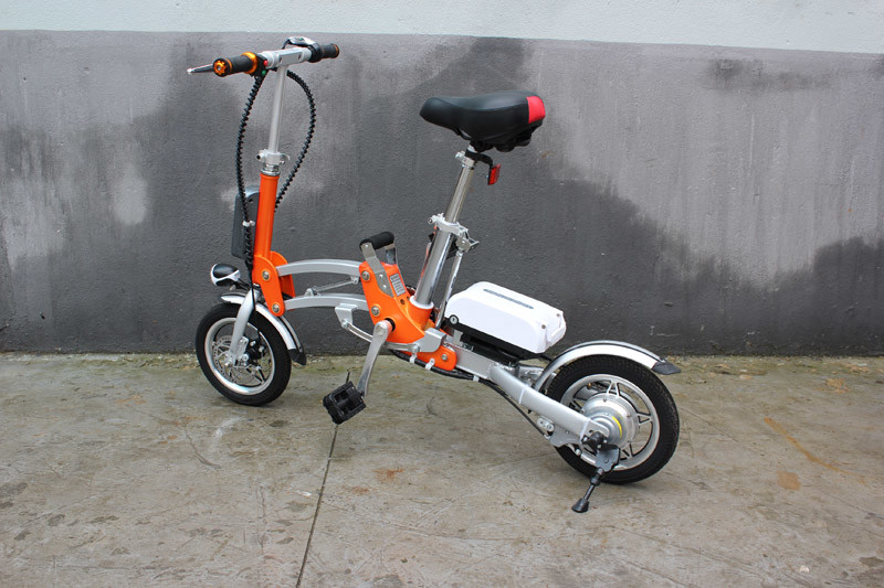 Mini 12" Folding Electric Commuter Bike With 36V 8Ah Li Ion Battery