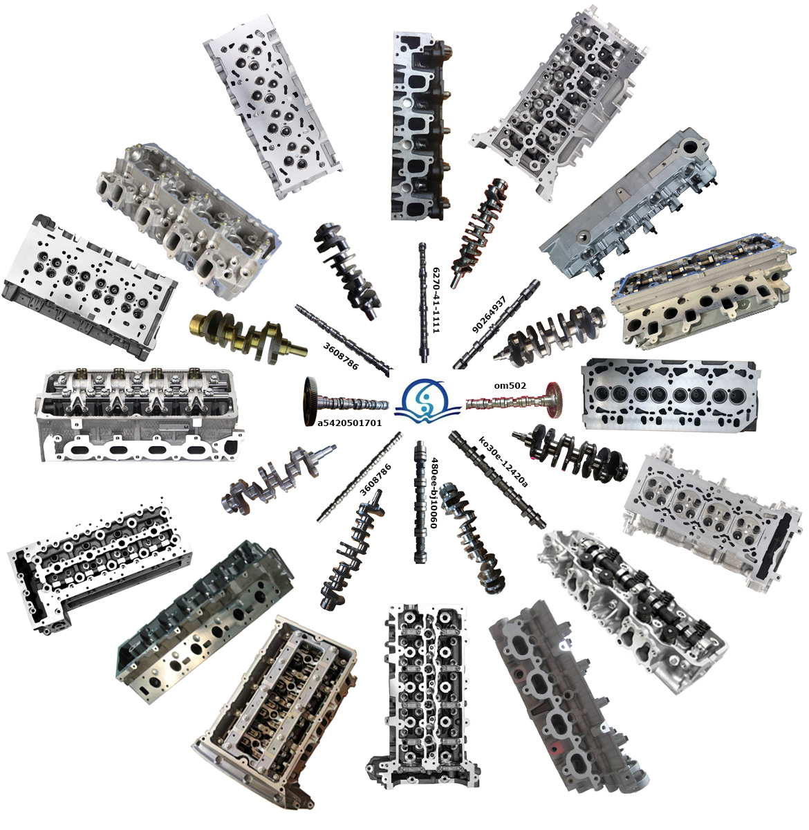 CQ AUTO PARTS AUTO ENGINE PARTS F8CV Cylinder head for 11110-80D00 96642705 96642708 96316210 96659547 DAE WOO MATIZ