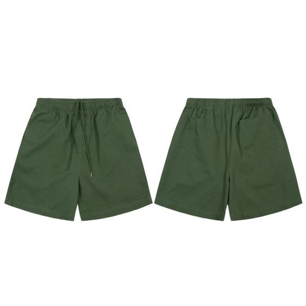 European American Fashion Leisure Loose Beach Shorts Washed Army Green Shorts