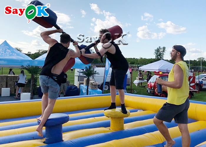 Inflatable Fighting Arena Double Stitching Kids Inflatable Fighting Arena Inflatable Gladiator Jousting Game