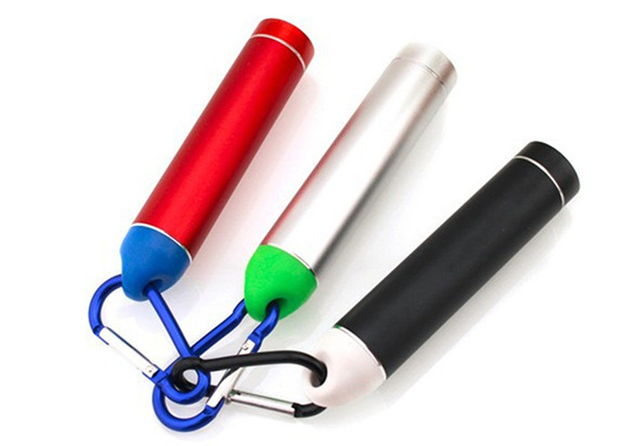 Short Circuit Protection Cylinder Shape Power Bank Easy Carry Metal Case