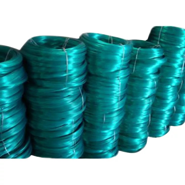 Yellow 1.2mm Pvc Coated Iron Wire Metal Tight Customized